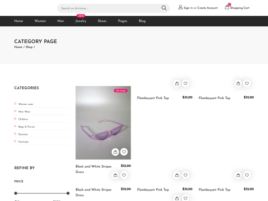 category screenshot