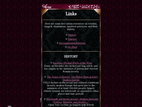 links screenshot