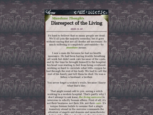 mundane/2020/1118_DisrespectOfTheLiving screenshot