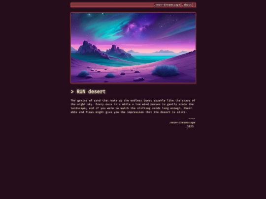 pages/desert screenshot