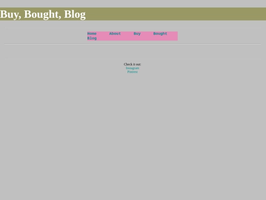 Blog screenshot