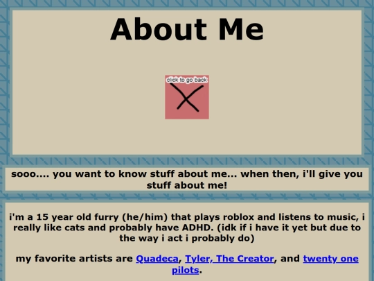 aboutme screenshot