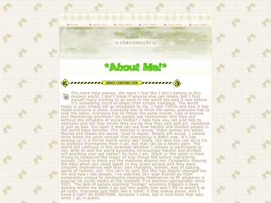 aboutme screenshot