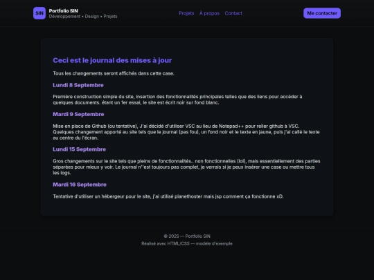portfolio/journal screenshot