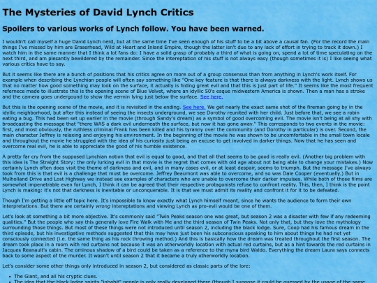 essays/Lynch screenshot