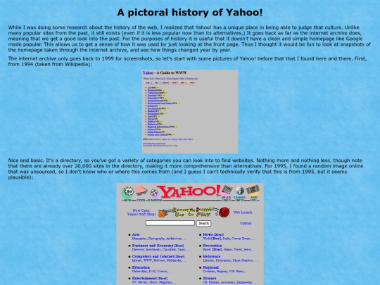 essays/Yahoo screenshot