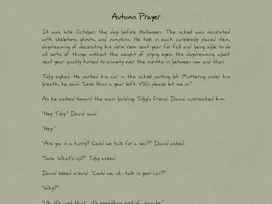 Short/autumnprayer screenshot