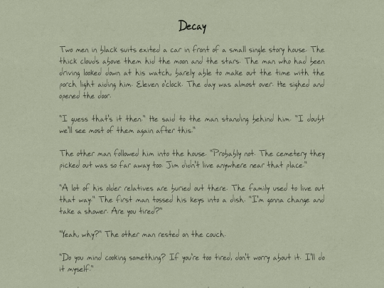 Short/decay screenshot