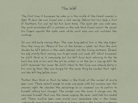 Short/thewolf screenshot