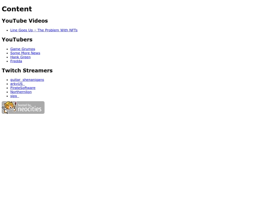 contentcreators screenshot