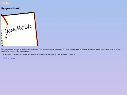 guestbook screenshot