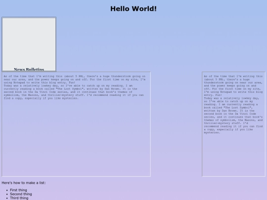 projects/project1 screenshot