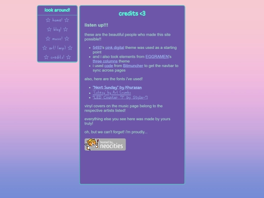 credits screenshot