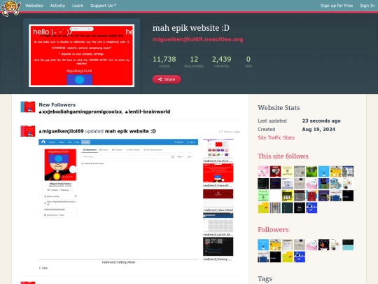 redirect/neocites screenshot