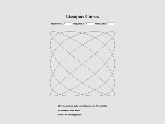 mansion/gallery/lissajous screenshot