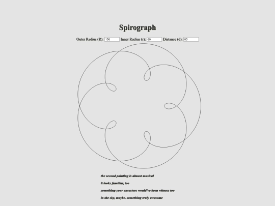 mansion/gallery/spirograph screenshot