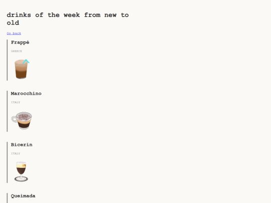 recipes/dotw screenshot