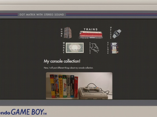 consoles screenshot