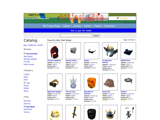 Catalog screenshot