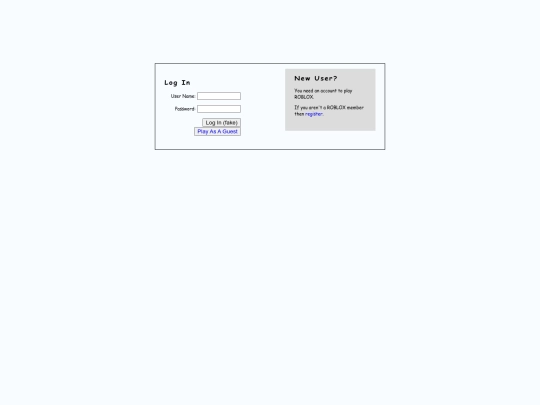 login screenshot