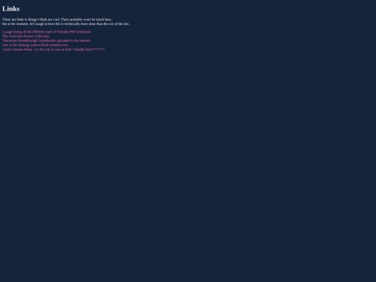 links screenshot