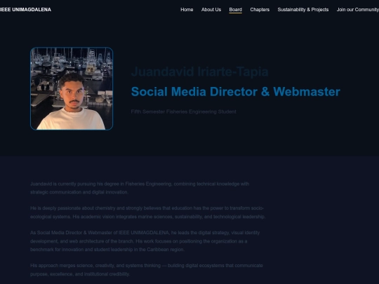 ieee-unimagdalena/board/webmaster screenshot