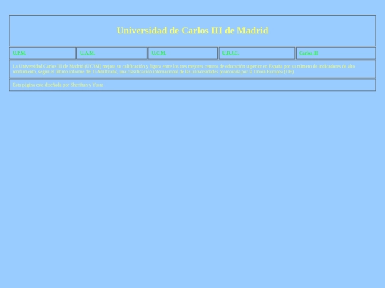 universidades screenshot