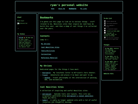 bookmarks screenshot