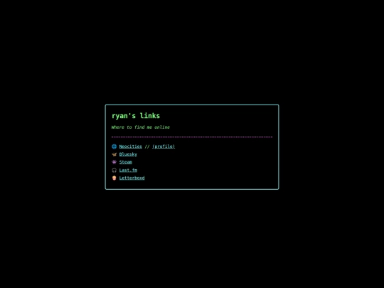 my_links screenshot