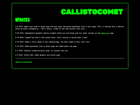 updates screenshot