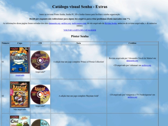 catalogo/senha_extras/main screenshot