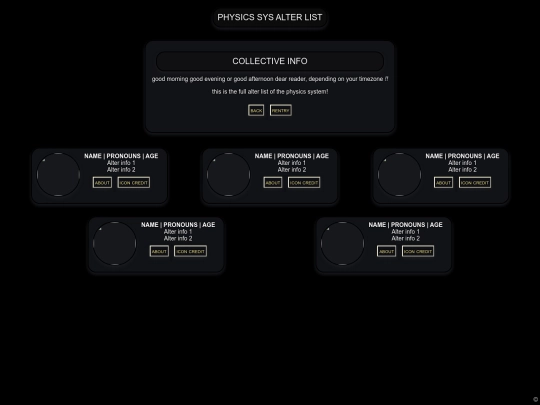 system/alter-list screenshot