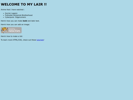 index screenshot