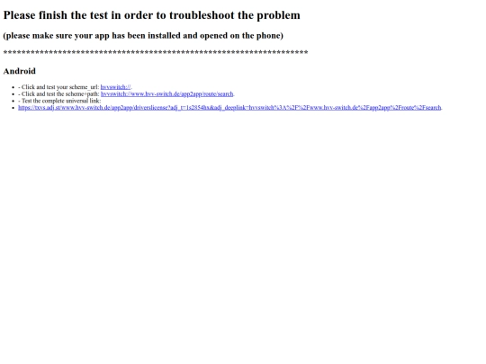 DeeplinkTest_hvv screenshot