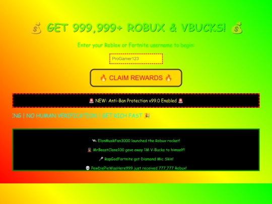 SCAMLINKFAKE screenshot