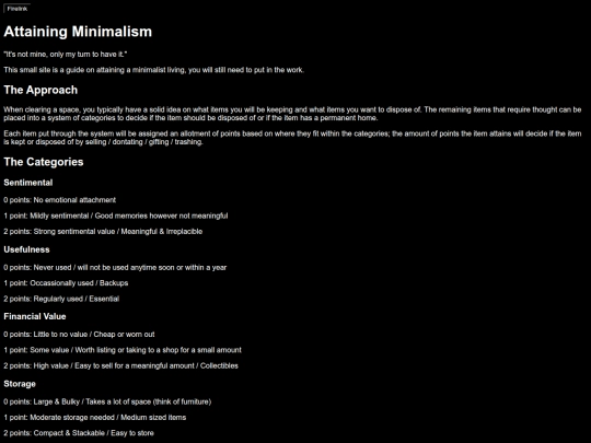 minimalism screenshot