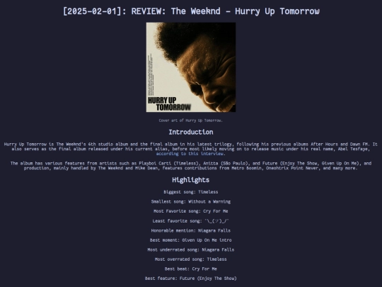 blog/review-hurry-up-tomorrow screenshot