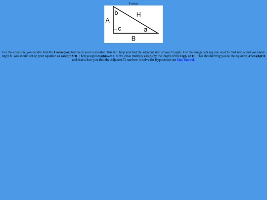 Cosine screenshot