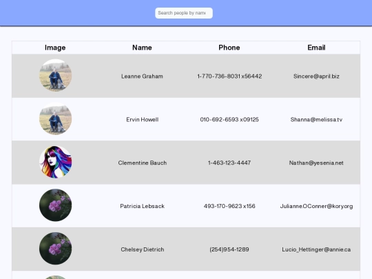 index screenshot