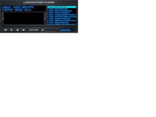 music-player screenshot