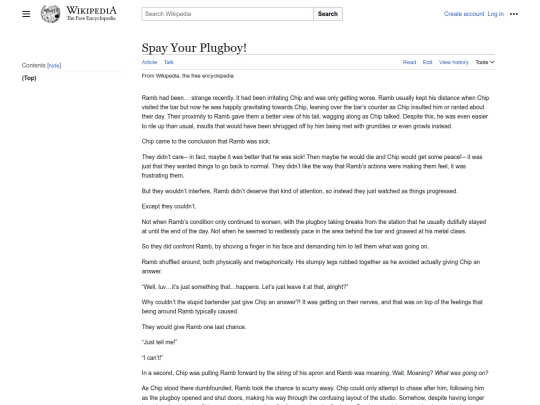 writingpages/spayyourplugboy screenshot