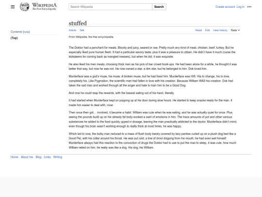 writingpages/stuffed screenshot