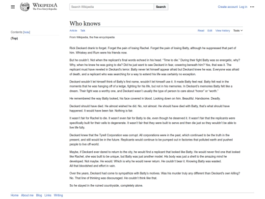 writingpages/whoknows screenshot