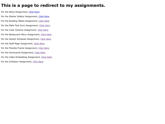 AssignmentsList screenshot
