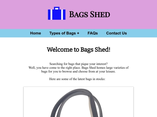 bags-shed screenshot