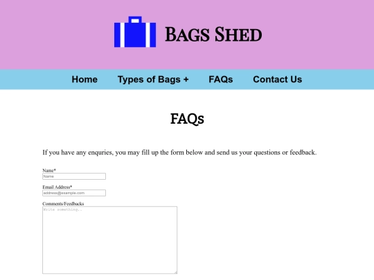faq screenshot