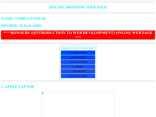 index screenshot
