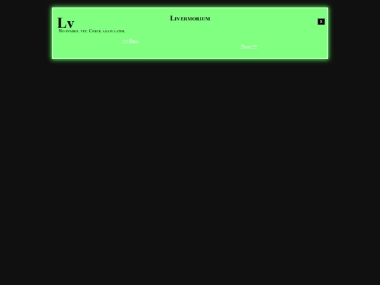 alchperiodictable/116 screenshot