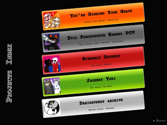 projects screenshot