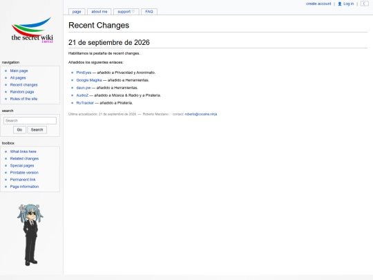 recent-changes screenshot